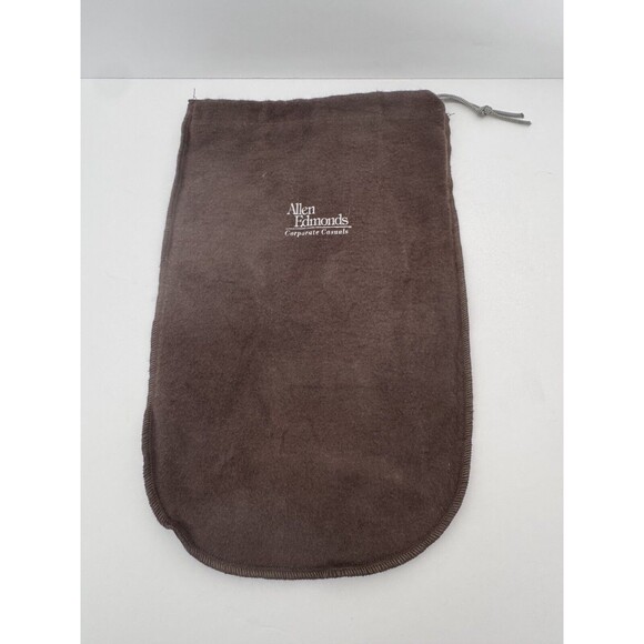 Allen Edmonds Shoes Dust Bag Drawstring Travel 14.5”x9” Brown Cloth Storage - Picture 1 of 2